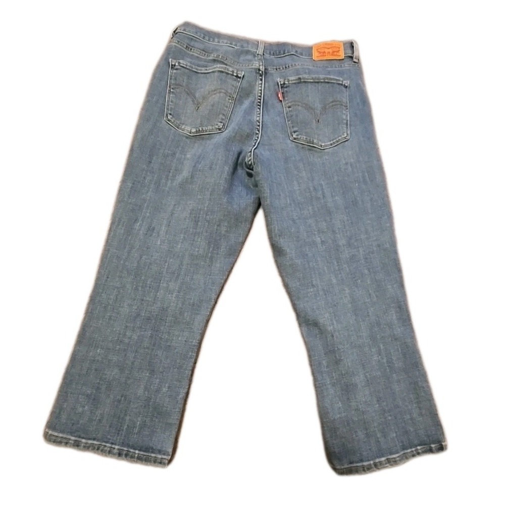 Levis Classic Capri‎ Jeans Womens 8/30 Blue Cotton Stretch Mid Rise Denim